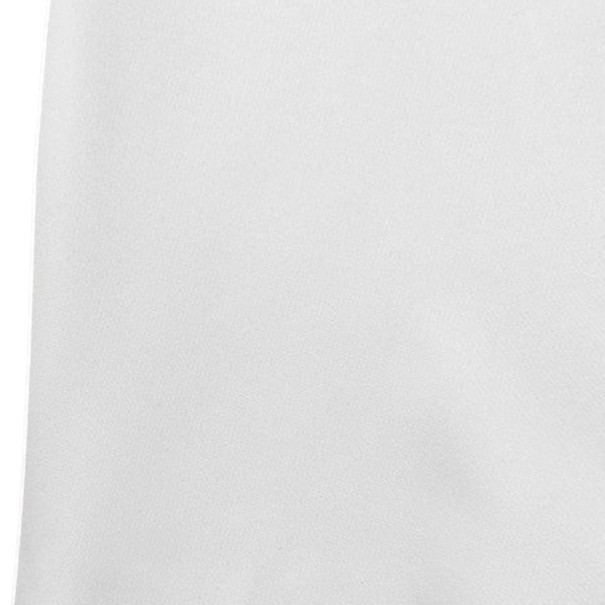 White fabric swatch with smooth, uniform texture