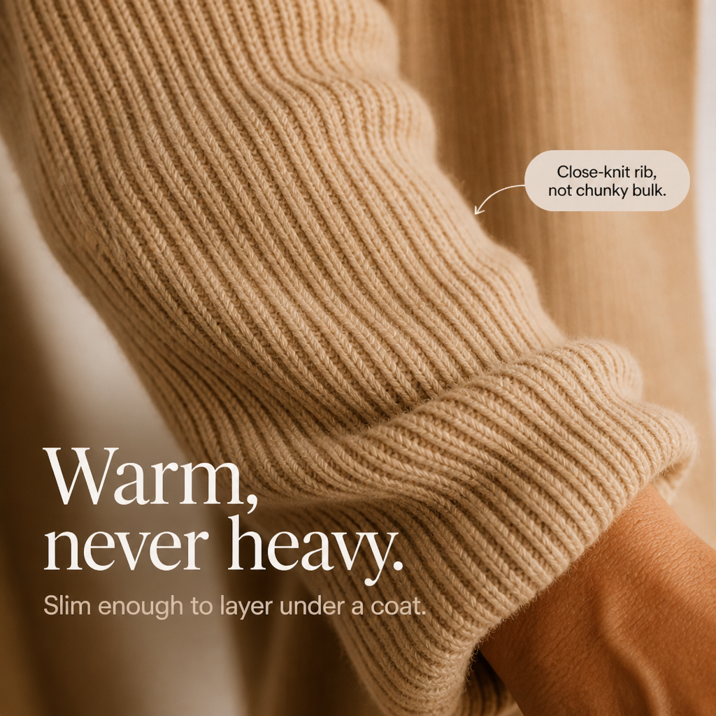 Asymmetrical Neck Ribbed Button Cardigan