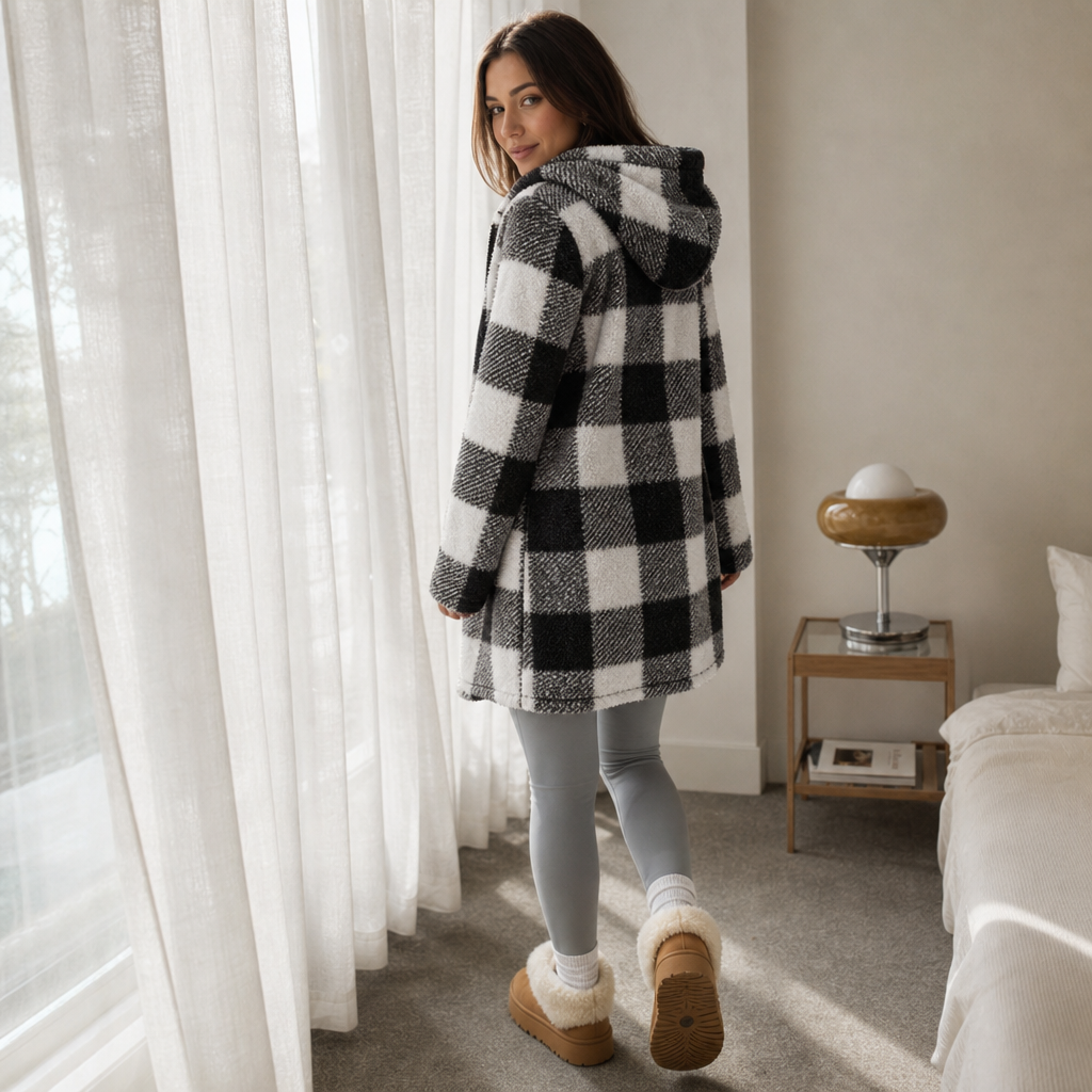 Buffalo Check Hooded Zip Jacket