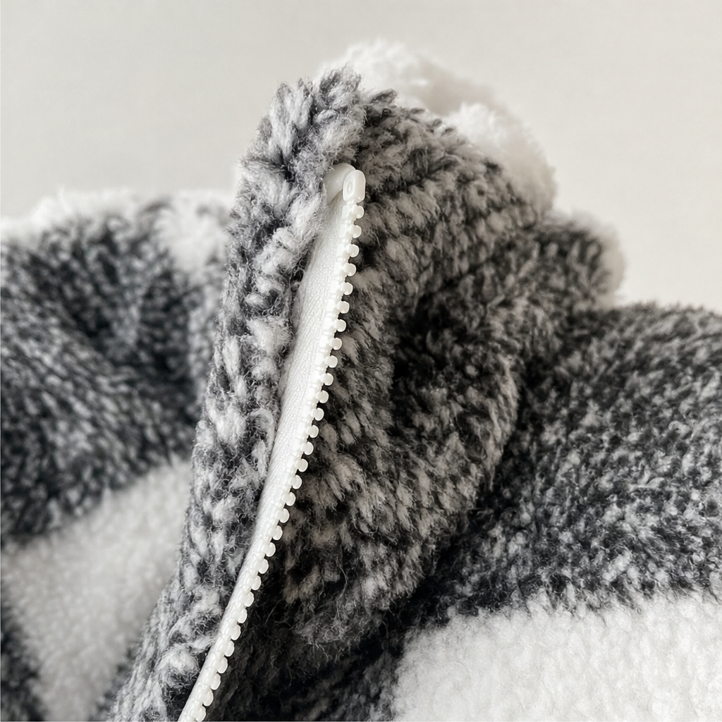 Buffalo Check Hooded Zip Jacket