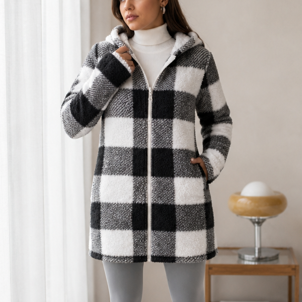 Buffalo Check Hooded Zip Jacket