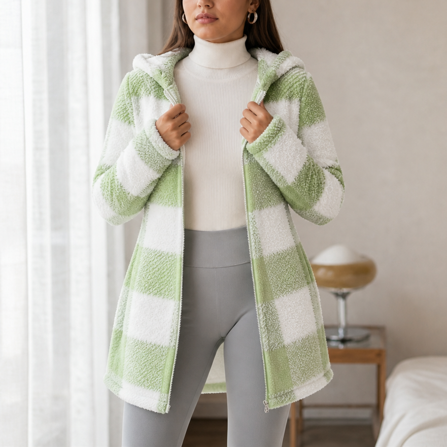 Buffalo Check Hooded Zip Jacket