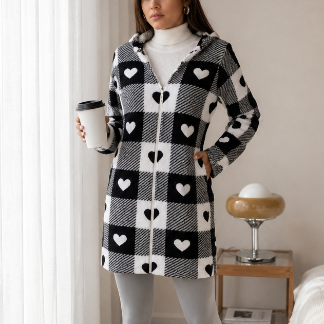 Buffalo Check Hooded Zip Jacket
