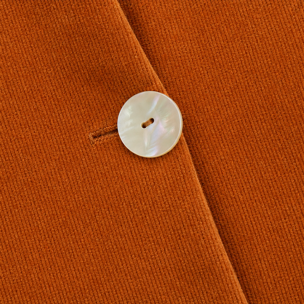 Burnt Orange Asymmetrical Statement Jacket