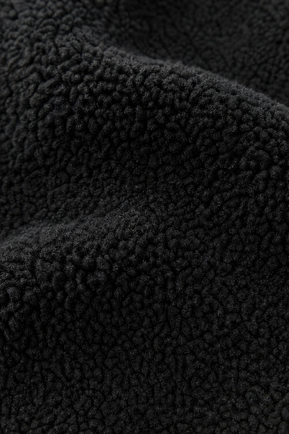 Button-Front Fleece-Look Shirt Jacket
