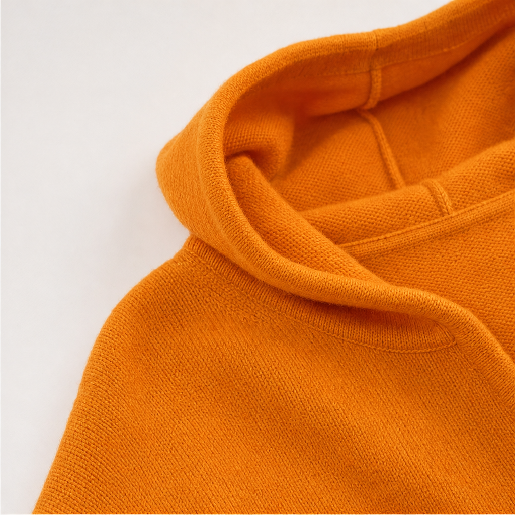 Button-Front Hooded Cardigan