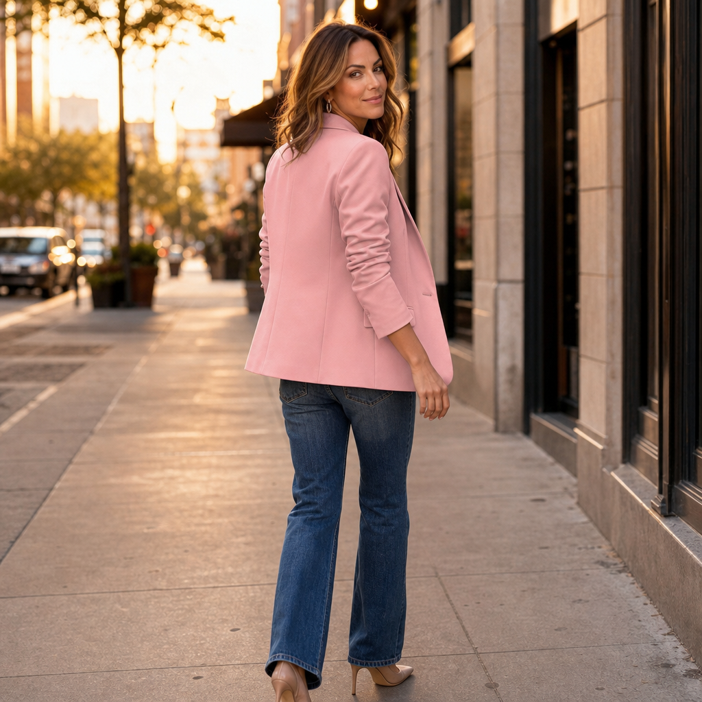 Cropped Tailored Blazer