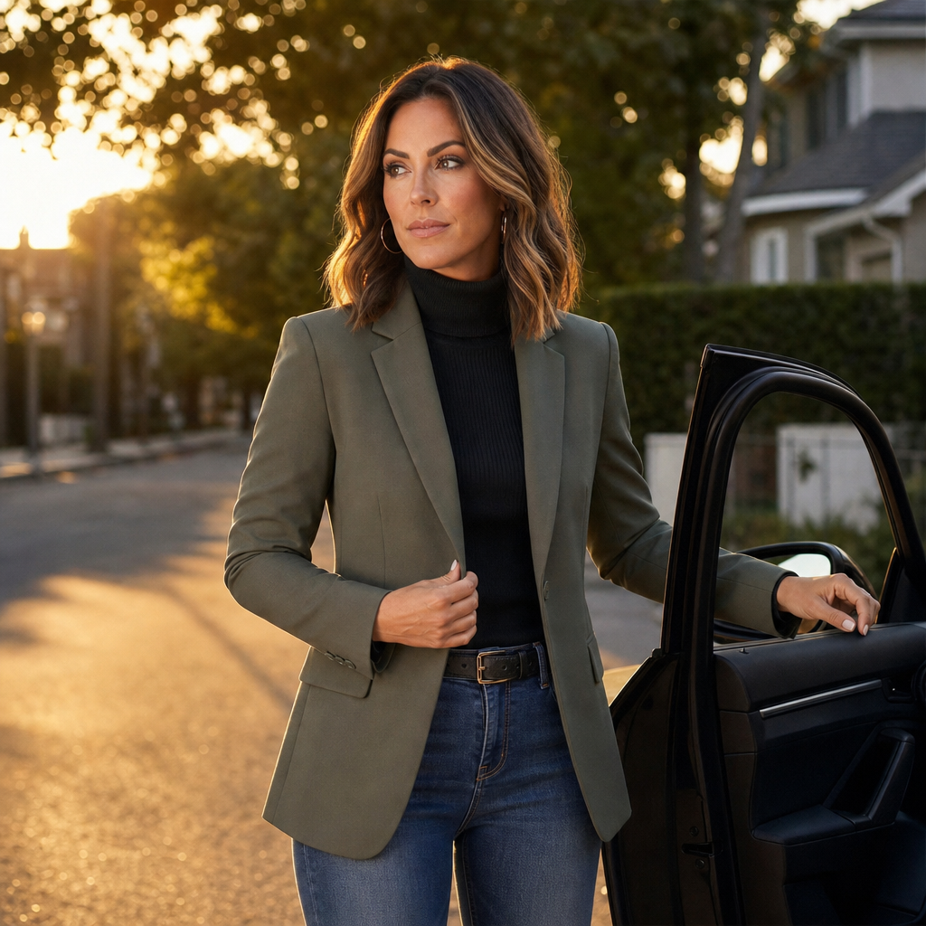 Cropped Tailored Blazer