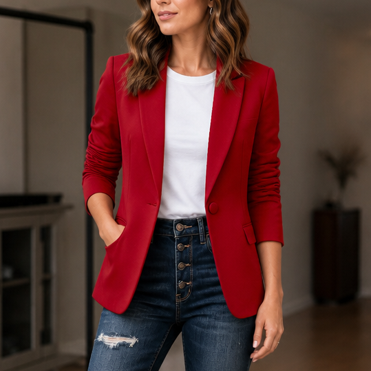 Cropped Tailored Blazer