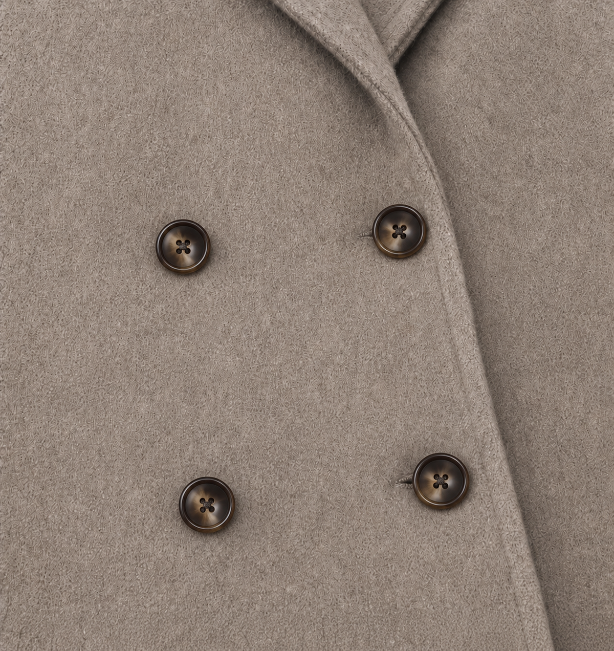 Double-Breasted Belted Long Coat