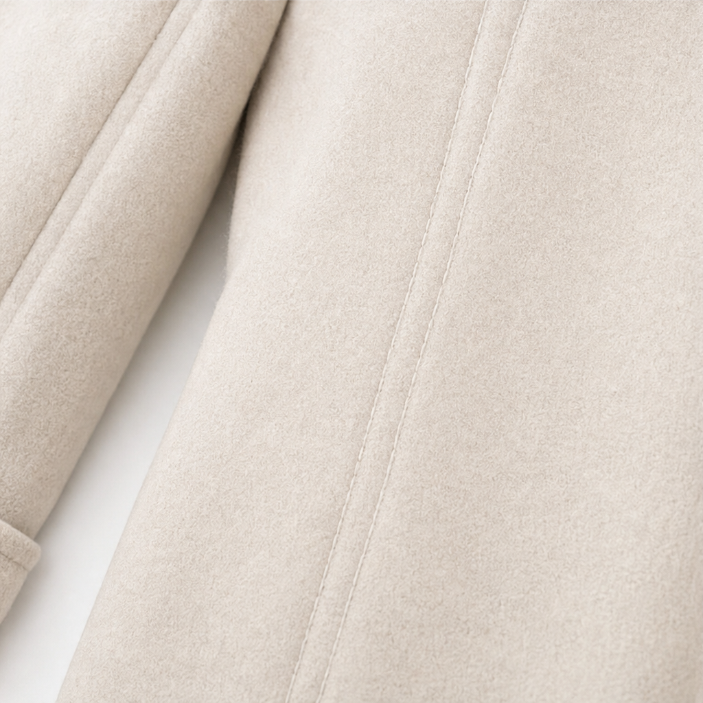 Double-Breasted Hooded Peacoat