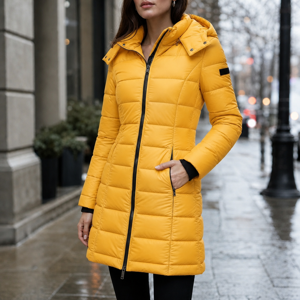 Fill Down Mid-Length Puffer Jacket