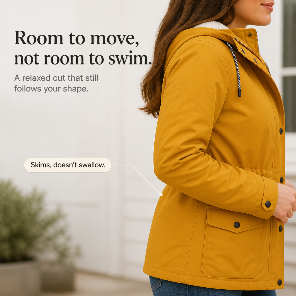 Fleece-Lined Hooded Windproof Jacket