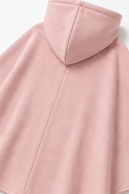Hooded Cape And Wide-Leg Trouser Set
