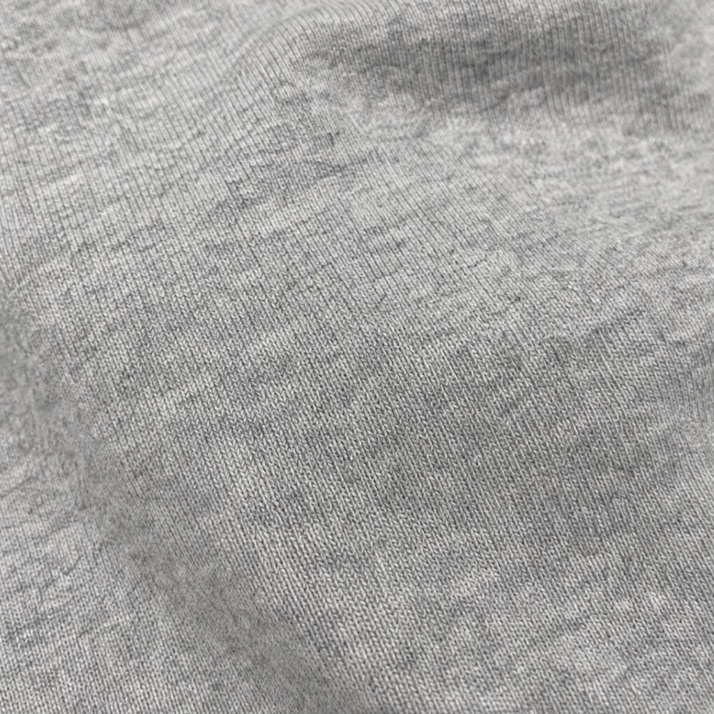 Heather gray knit fabric texture close-up