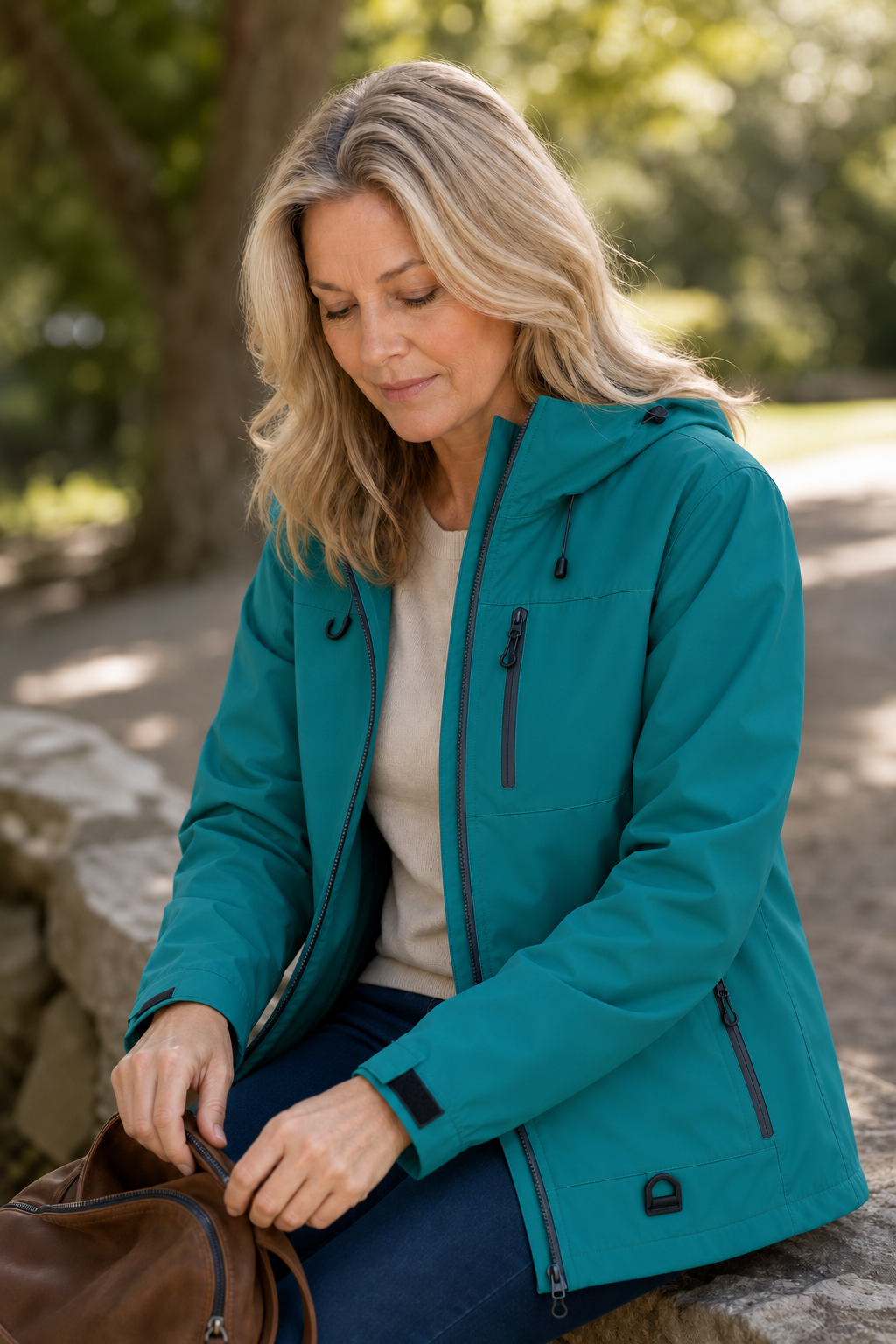 Hooded Waterproof Windproof Rain Jacket