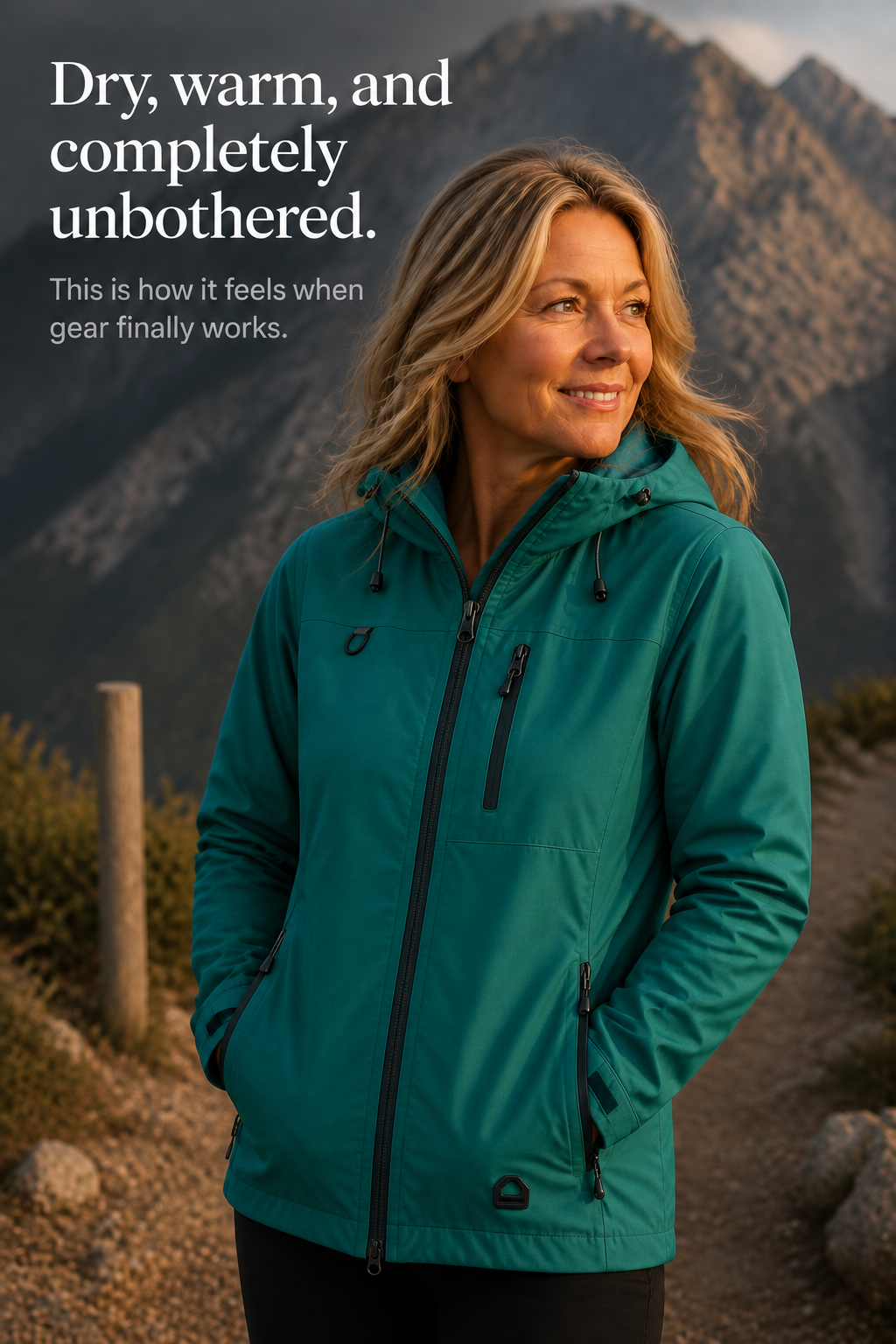 Hooded Waterproof Windproof Rain Jacket