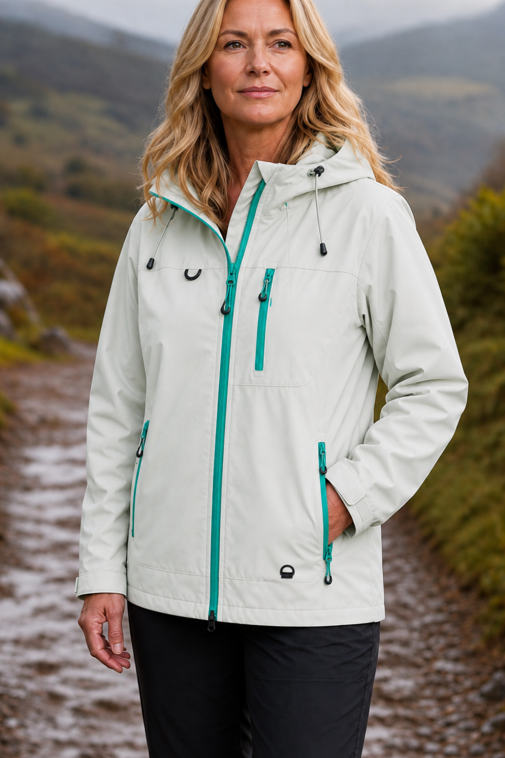 Hooded Waterproof Windproof Rain Jacket