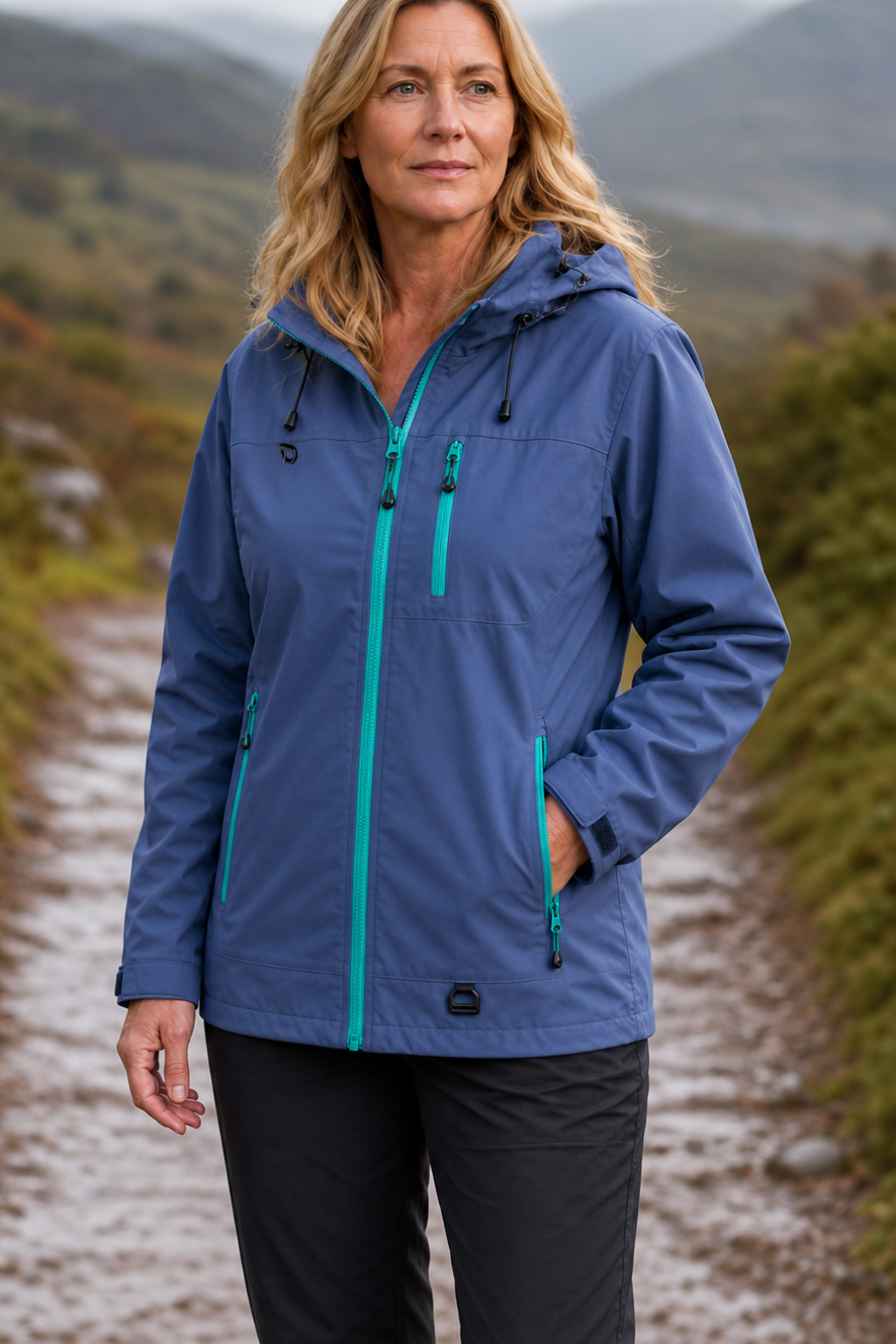 Hooded Waterproof Windproof Rain Jacket
