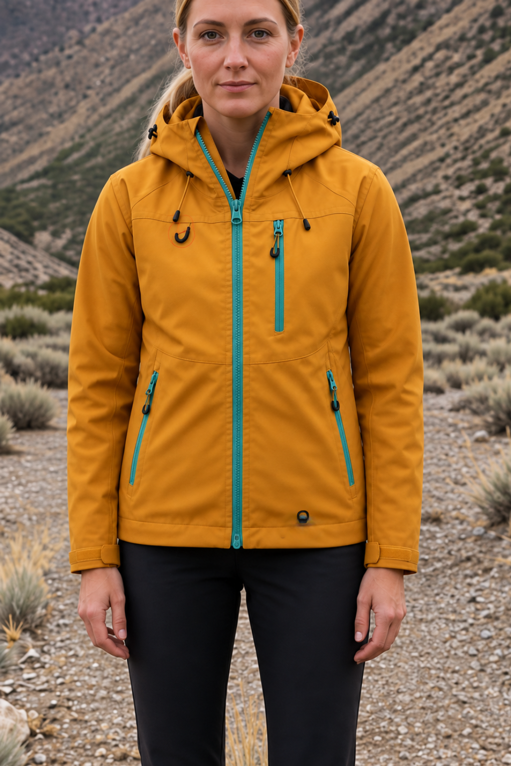 Hooded Waterproof Windproof Rain Jacket