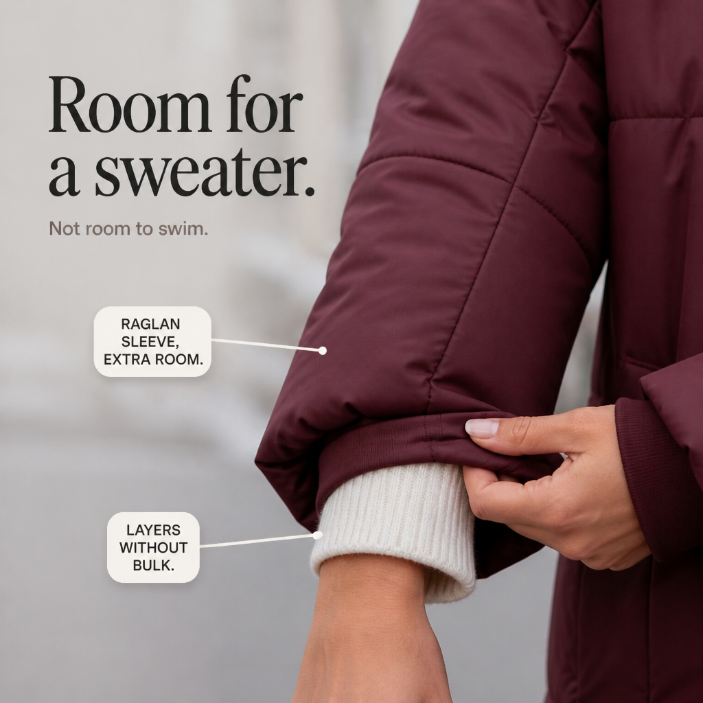 Long Hooded Puffer Coat
