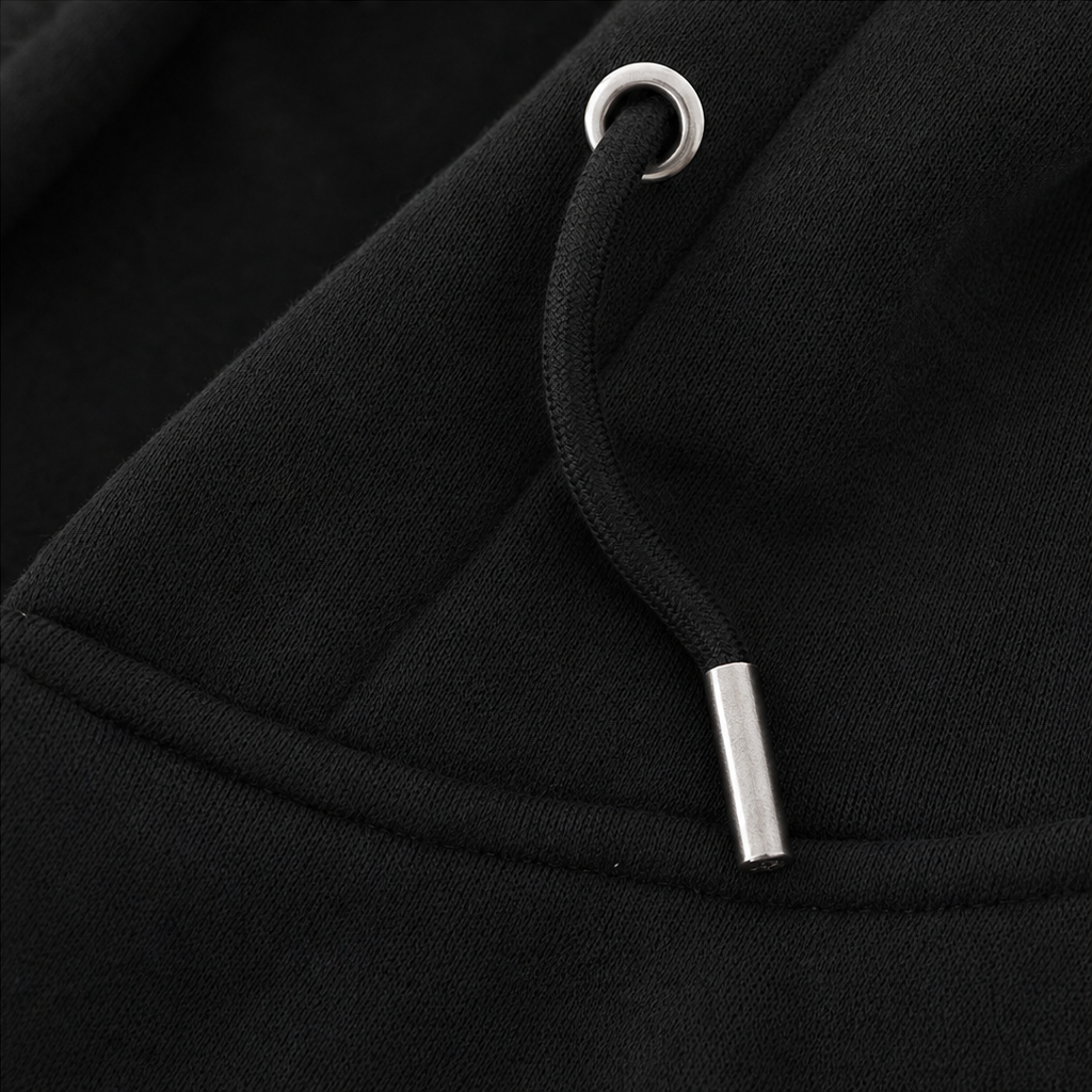 Long Zip-Up Hooded Jacket
