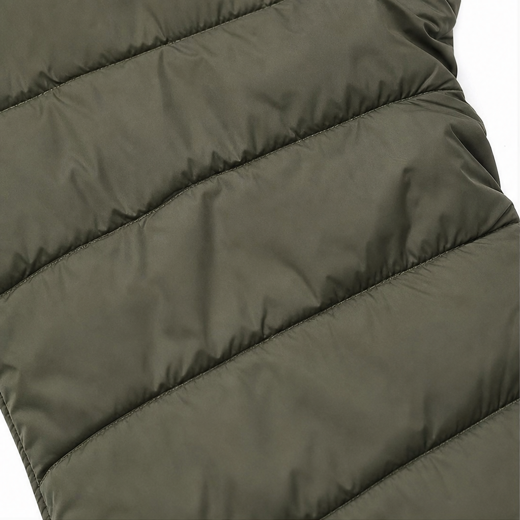 Longline Zip-Up Puffer Vest