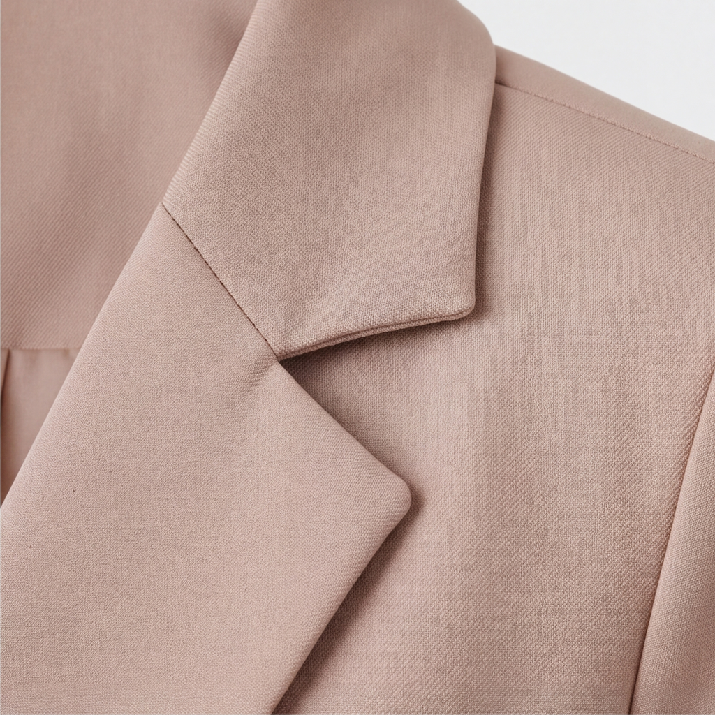 One-Button Stretch Tailored Blazer