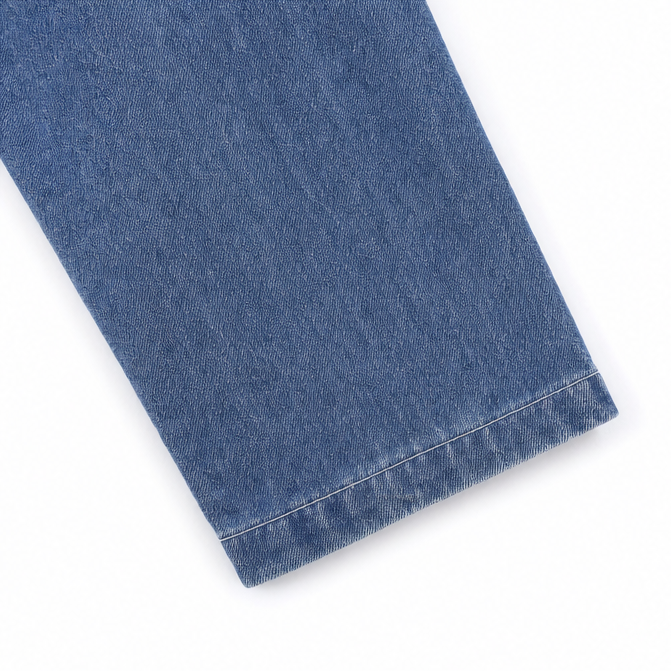 Open Front Ruffle Trim Denim-look Jacket for Women