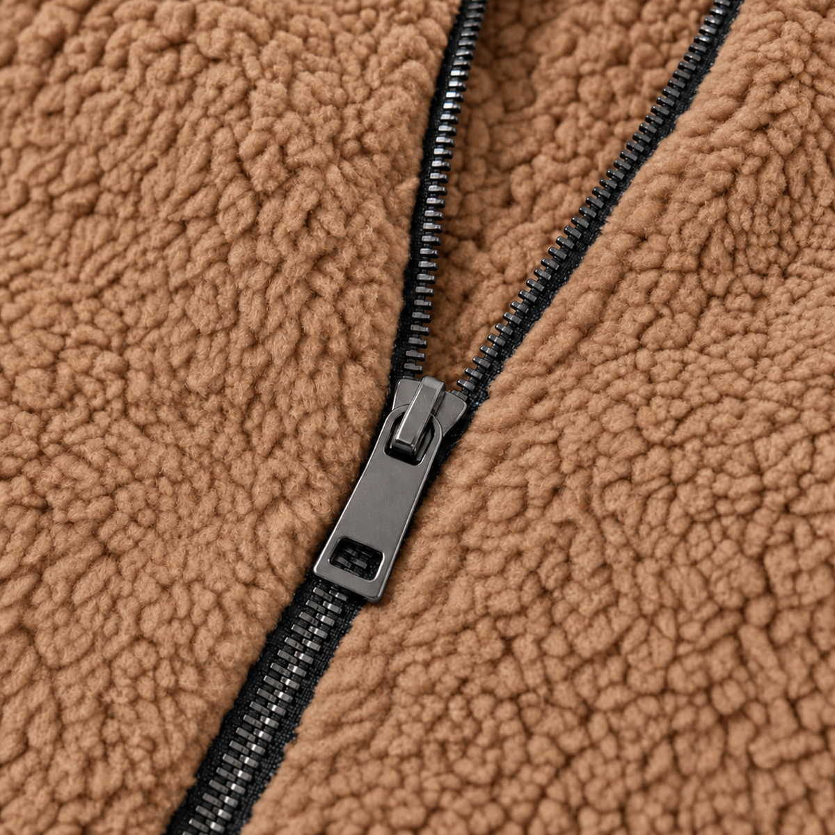 Plush Fleece-Look Hooded Jacket