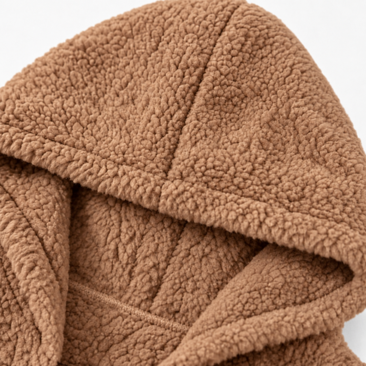 Plush Fleece-Look Hooded Jacket