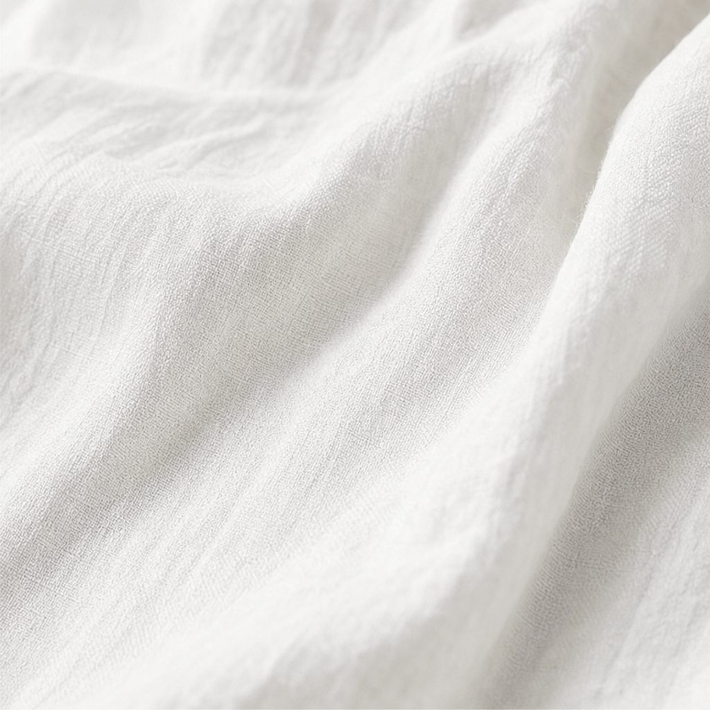 White woven fabric texture detail