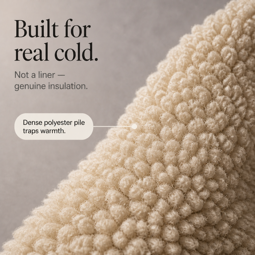 Reversible Sherpa Windproof Long Coat