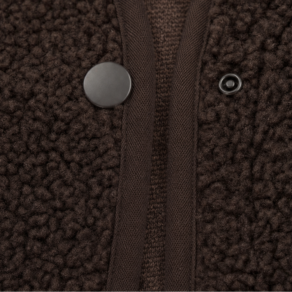 Sleeveless Boxy Teddy Fleece Vest