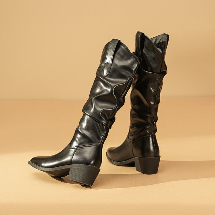 Slouchy Knee-High Boots