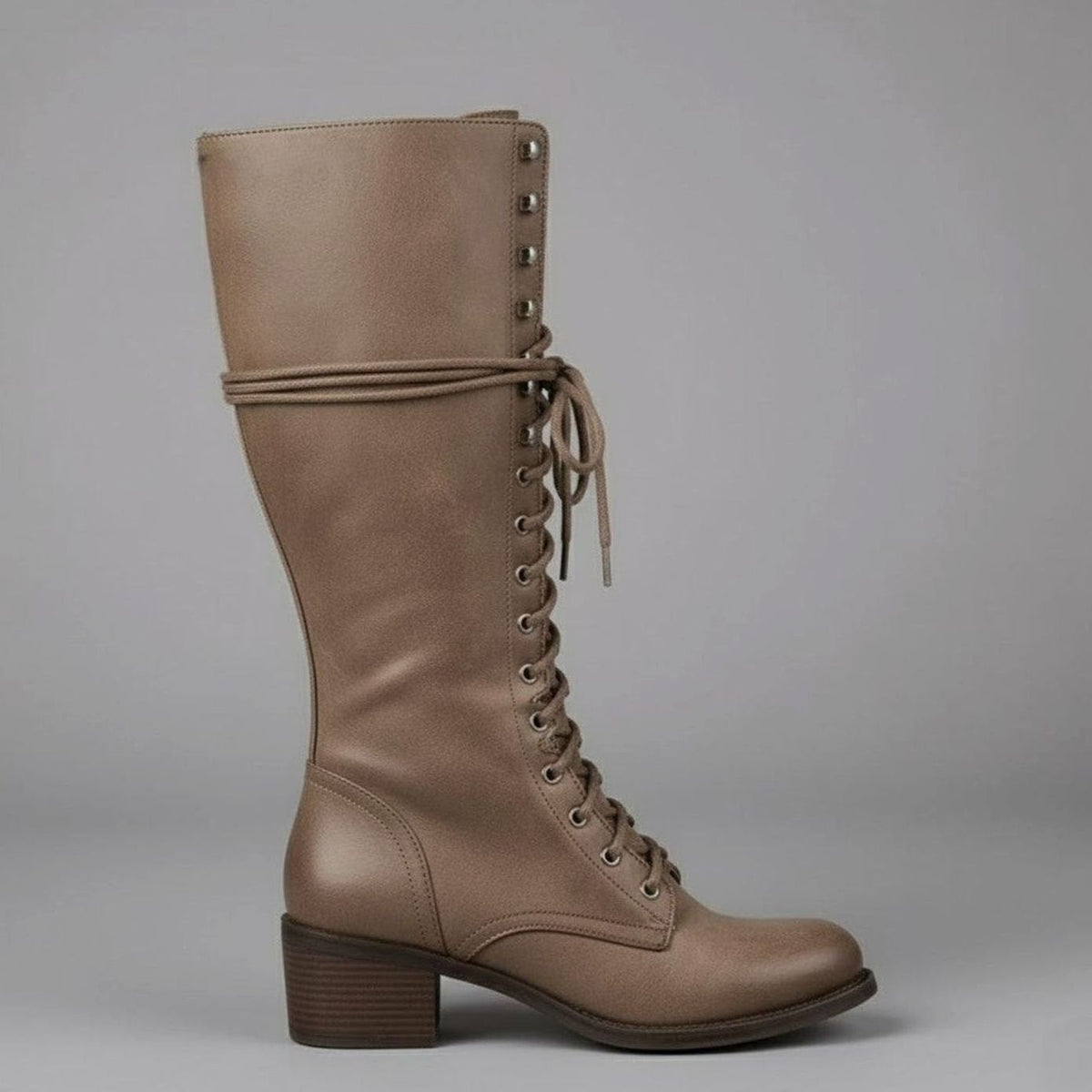 Studded Knee-High Boots