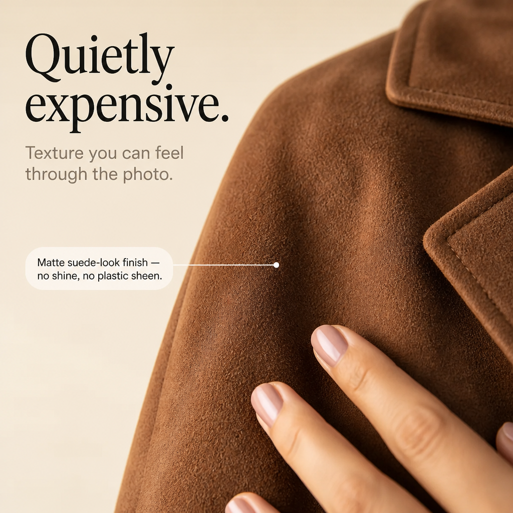 Suede Trench That Moves With You, Not Around You