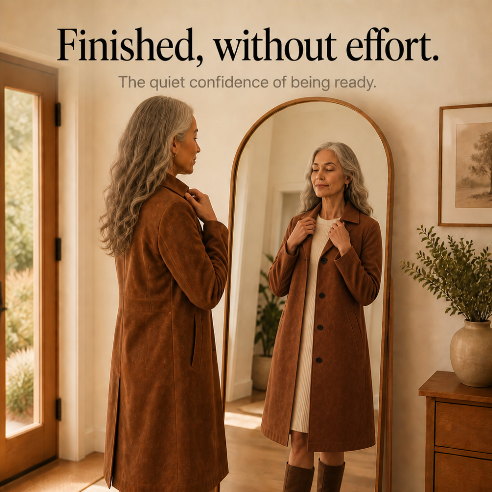 Suede Trench That Moves With You, Not Around You