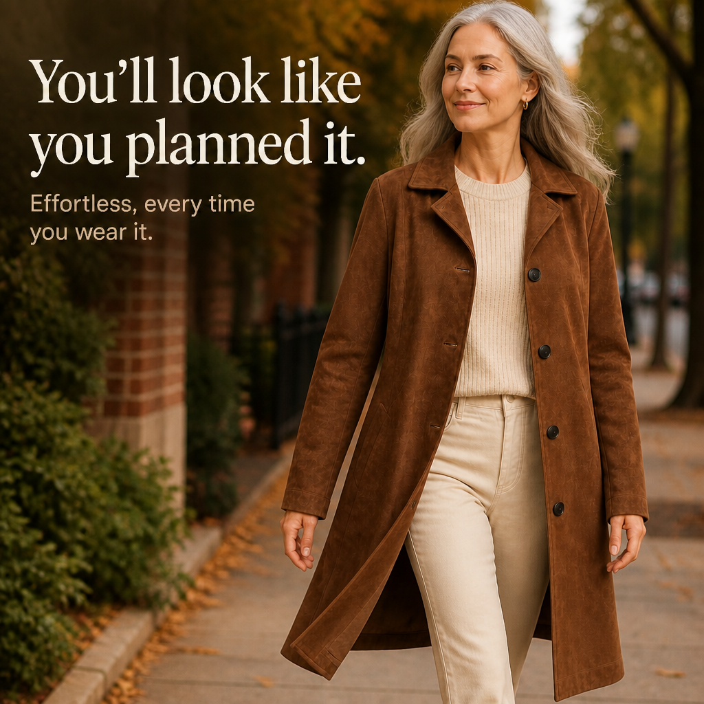 Suede Trench That Moves With You, Not Around You