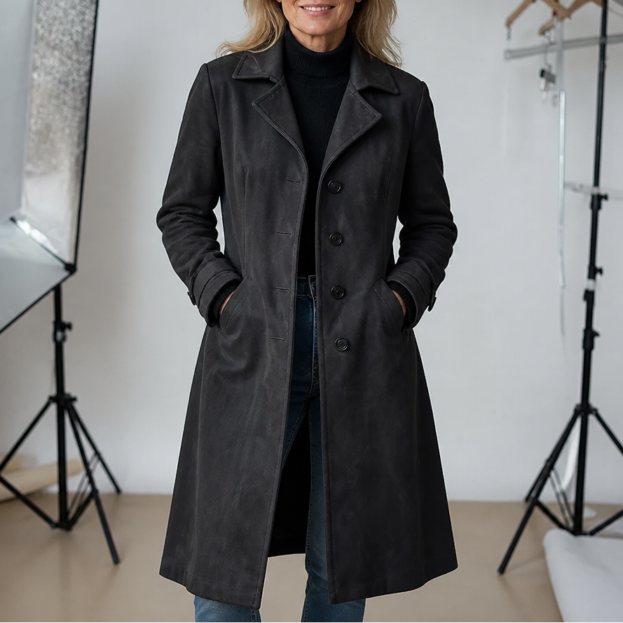 Suede Trench That Moves With You, Not Around You