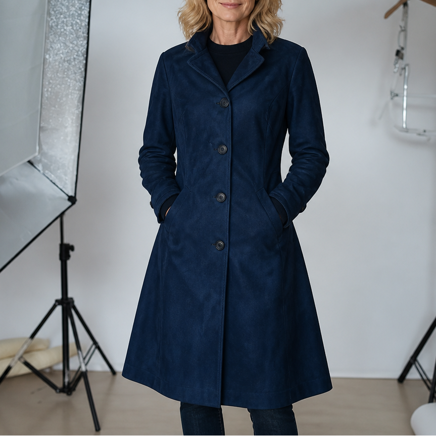 Suede Trench That Moves With You, Not Around You