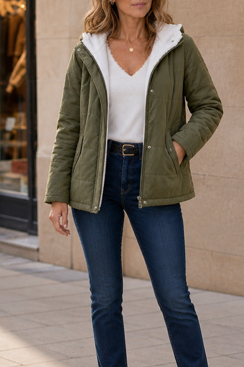 Thickened Hooded Puffer Jacket