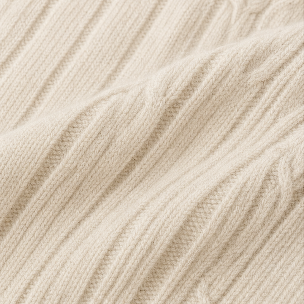 Vertical Cable-Knit Open-Front Duster Cardigan