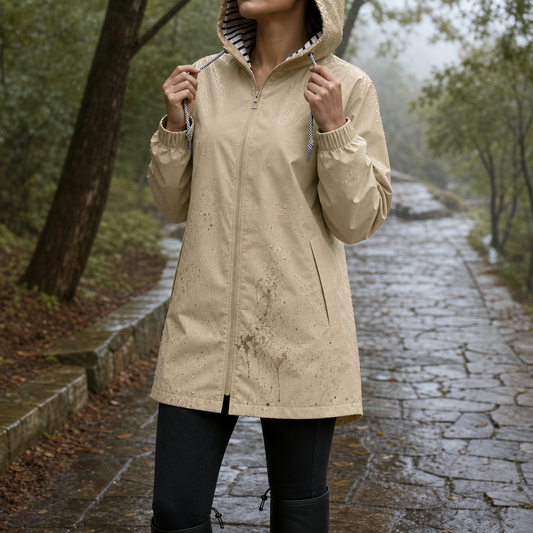 Waterproof Hooded Packable Rain Jacket