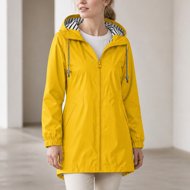Waterproof Hooded Packable Rain Jacket