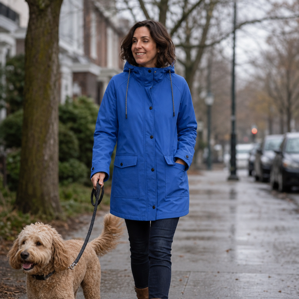 Waterproof Plush-Lined Hooded Jacket