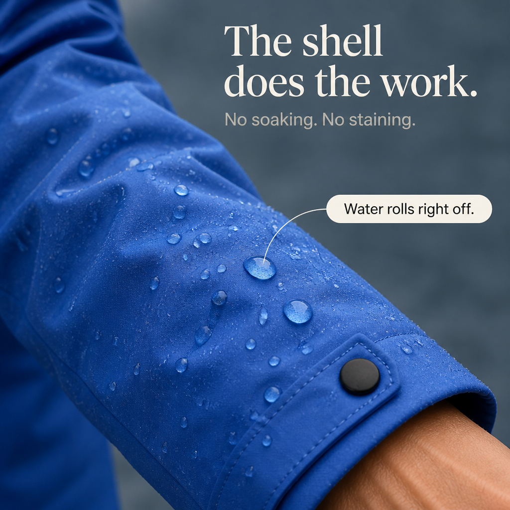 Waterproof Plush-Lined Hooded Jacket