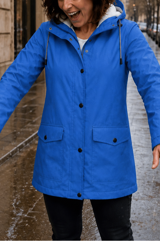 Waterproof Plush-Lined Hooded Jacket