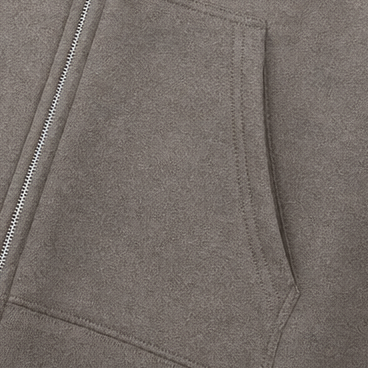 Zip-Front Hooded Mid-Length Knit Cardigan